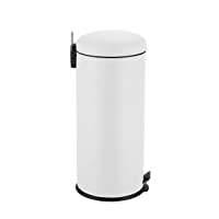 Ribelli Cubo de Basura de Acero- Blanco- Aprox. 30 x 69-5 cm